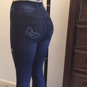 gorgeous leggings butterfly plus size